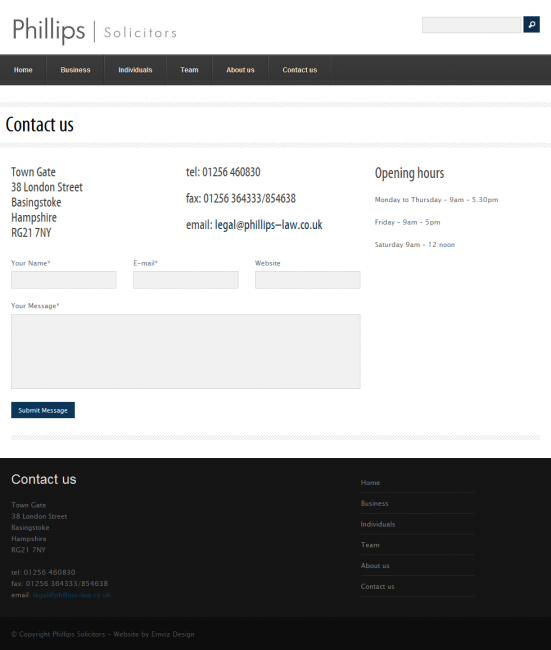 Contact Page